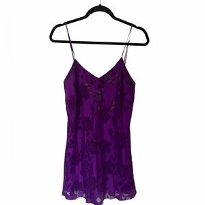 Victoria’s Secret Y2K Gold Label purple slip dress